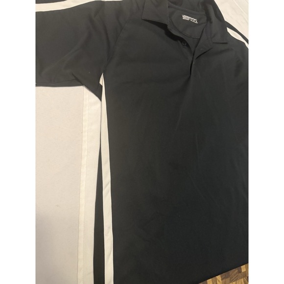 Nike Golf NikeFIT DRY Moisture Wicking Black/White Polo Shirt Size L - Picture 6 of 7